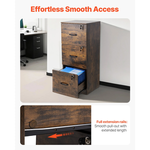 Armoire de rangement en métal moderne, écologique et durable, prix d'usine, 3 tiroirs verrouillables, serrure à clé, réglable, format A4, acier, pour la maison ou le <span class=keywords><strong>bureau</strong></span> - Product Image 5