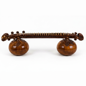 Dagar Style RudraVeena, instrument à cordes classique indien traditionnel avec double résonateur en gourde pour la performance musicale Dhrupad - Product Image 1