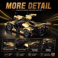 Ensemble de blocs de construction de voiture de sport TGL T5012C MOC, 3668 pièces, kit de modèle d'assemblage DIY, cadeau pour les garçons et les collectionneurs adultes