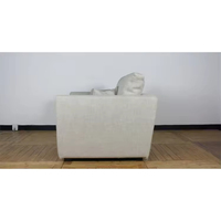 Fauteuil moderne en velours, rembourré en mousse haute densité, chaise longue individuelle, mobilier de salon haut de gamme