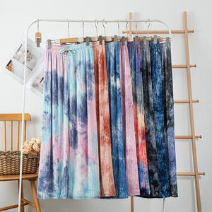 <span class=keywords><strong>Pantaloni</strong></span> Casual lunghi lunghi lunghi lunghi lunghi lunghi lunghi lunghi lunghi lunghi a vita alta da 2025 estate drappeggiati a vita alta da donna - Product Image 1