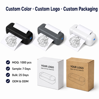 Imprimante thermique miniature pour tatouages OEM ODM de 3 pouces, 202g, avec application IA et Bluetooth, logo personnalisé, vente en gros d'usine pour studio de tatouage