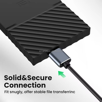 Kabel USB C ke mikro B 3.0 panjang kustom Data Tipe C 5Gbps untuk Macbook untuk Samsung Hard Drive Disk HDD casing kamera 1m 2m
