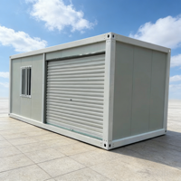 Maison conteneur modulaire préfabriquée et démontable pour hôtel, entrepôt, ou usage résidentiel compact, au design moderne
