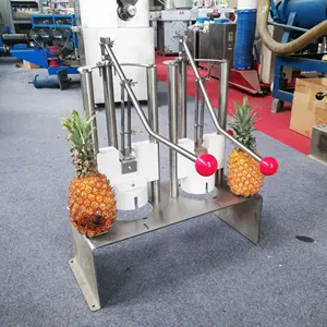 Dual-Head Ananas Corer Cutter Peeling Kernmachine Roestvrij Staal