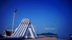 Lilytoys fábrica buena calidad comercial grande <span class=keywords><strong>Dropkick</strong></span> tobogán inflable para exteriores - Product Image 4