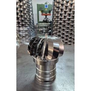 Campana de Chimenea Giratoria Impulsada por el Viento, Acero Inoxidable 304, Certificación KIWA, Industrial, para Extracción de Gases de Combustión y Aire - Product Image 5