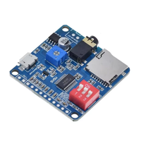 Module de lecture sonore vocale, module de lecteur MP3, carte amplificateur de classe D avec déclenchement I/O UART, 5W, stockage 8M, carte SD/TF, DY-SV8F