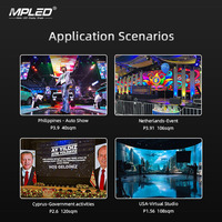 Светодиодный экран MPLED для аренды, легкий и прочный, P1.5-P3.9 SMD 3-в-1, высокая яркость, >3840 Гц, гарантия 2 года, для использования внутри и снаружи помещений