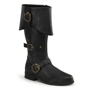 Botas Medievales Vintage de Cuero PU, Disfraces de Halloween Renacentistas, Zapatos de Cosplay, Botas de <span class=keywords><strong>Caballero</strong></span> para Hombre hasta la Rodilla, Talla Grande, Venta al por Mayor - Product Image 1