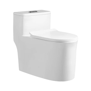 Bồn cầu sứ hiện đại màu trắng, một khối, xả kép, kiểu siphon, dùng cho nhà vệ sinh - Product Image 3