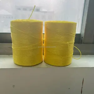 Fio pp amarelo duro para costurar saco de malha agrícola corda pp