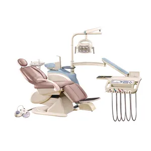 Set completo di sedie odontoiatriche attrezzature cliniche ospedaliere set compressore d'aria LED prezzo basso