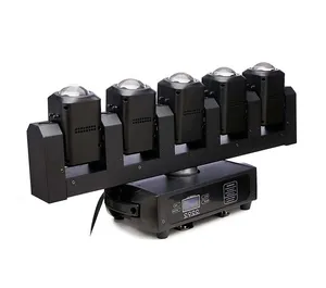 New Arrival 5*40w LED Stage Light RGBW Multi Color Five Eyes Led Moving Head Beam + Strobe Stage Disco Lights