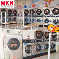 Lave-Linge Professionnel MKN Factory Commercial à Code QR, Laveuse-Sécheuse Superposée
