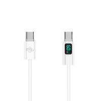 Câble de charge rapide avec écran LCD 60W, type C vers type C, USB C, câble de charge mobile