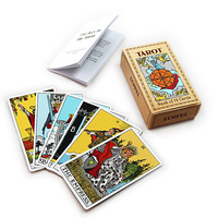 Caja de Cartas del Tarot Personalizada en Papel Artístico, Tamaño y Color Personalizados, Impresión Digital, Estampado en Oro, Guía de Impresión del Tarot del Futuro Incluida