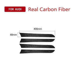 Moldura Adhesiva de Lujo en Fibra de Carbono para Panel de Puerta, Accesorio <span class=keywords><strong>Interior</strong></span> Personalizable para <span class=keywords><strong>Audi</strong></span> Q5/<span class=keywords><strong>A4</strong></span> <span class=keywords><strong>B8</strong></span>/A5 - Product Image 3