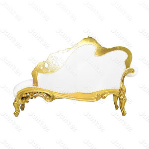 Sillón de Salón de Lujo en Dorado y <span class=keywords><strong>Blanco</strong></span> Estilo Francés - Product Image 5