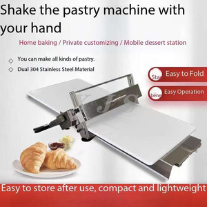 Mini Laminadora Manual <span class=keywords><strong>de</strong></span> Sobremesa para Pequeños Negocios y Uso Doméstico, <span class=keywords><strong>Rodillos</strong></span> para Aplanar Alimentos para Recetas Caseras - Product Image 5