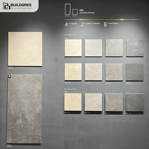 Buildgres 60x60cm Superficie mate Azulejos interiores 600x600 Azulejo Rústico Antideslizante Color Gris Esmaltado Azulejos de porcelana para exteriores - Product Image 5