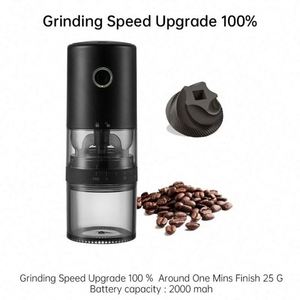 Nuevo Molinillo de Café Eléctrico Portátil Recargable por USB, Mini Molinillo de Café de Cerámica Cuadrado con 38 Niveles de Ajuste - Product Image 3