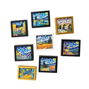 Magnets de réfrigérateur de style européen avec des chefs-<span class=keywords><strong>d</strong></span>'œuvre mondialement connus de <span class=keywords><strong>Van</strong></span> <span class=keywords><strong>Gogh</strong></span>, <span class=keywords><strong>d</strong></span>écoration créative pour la maison, souvenirs de voyage magnétiques - Product Image 1