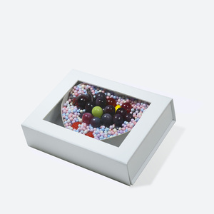 Elegant 2cm Thick Heart-Shaped Magnetic Box With Clear Window Eco-Friendly Matte Finish for Flowers Face Cream and Candles - Product Image 3