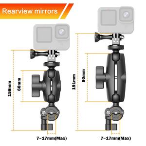 Takenoken Sports Cycling Kit <span class=keywords><strong>Go</strong></span> <span class=keywords><strong>Pro</strong></span> Accessoire Support de <span class=keywords><strong>guidon</strong></span> de vélo et support de téléphone en alliage d'aluminium pour les sports de cyclisme de moto - Product Image 3