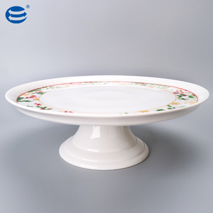 Excellent custom new bone china porcelain dinner plate tableware <strong>set</strong> ceramic dinnerware <strong>set</strong> 2pcs <strong>cake</strong> <strong>stand</strong> <strong>set</strong> - Product Image 5