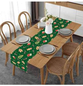 LINGKAI Digital Printed <b>Gingerbread</b> <b>Man</b> Rectangle Christmas Table Runner for Home Xmas Party Festive Table <b>Decor</b> - Product Image 4