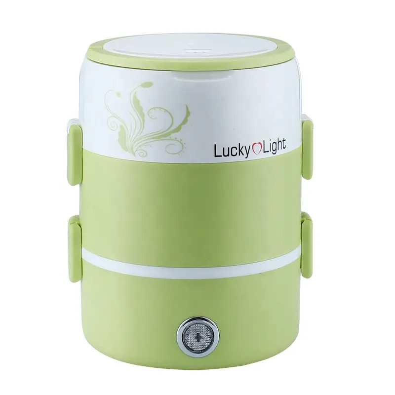 Electric stainless steel lunch box new heating double layer student lunch box