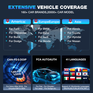 KINGBOLEN K8 엘리트 무료 업데이트 양방향 자동차 진단 도구 OBD2 스캐너 (CANFD DOIP 포함) - Product Image 3