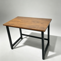 Escritorio de Oficina de Diseño Simple, Mesa de Computadora con Patas de Metal Negro, Escritorio Resistente para Laptop, Mueble de Estudio para el Hogar