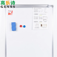 Tableau blanc magnétique mobile 24x36, directement de l'usine, avec roulettes pivotantes à 360° en PU |   Tableau effaçable à sec robuste en plastique et métal