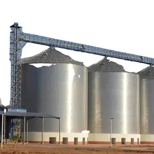 Silo de almacenamiento FTSILO para granja, silos de metal de fondo plano de grano de 10000 toneladas, silos de grano de Kenia y Uganda