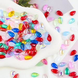 73 couleurs 8x14mm perles <span class=keywords><strong>de</strong></span> <span class=keywords><strong>larme</strong></span> en verre poli cristal étincelant AB enduit gouttelettes goutte d'eau pendentifs pour les résultats <span class=keywords><strong>de</strong></span> bijoux à bricoler soi-même - Product Image 5