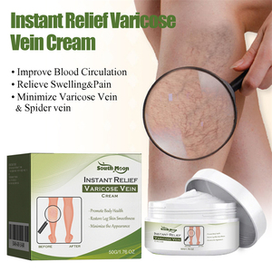 South Moon <strong>Best</strong> Instant Relief <strong>Varicose</strong> <strong>Vein</strong> <strong>Cream</strong> Soreness Swelling Earthworm Leg Relieving Spider <strong>Vein</strong> Removal <strong>Cream</strong> - Product Image 1