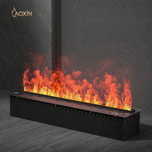 <span class=keywords><strong>Chimenea</strong></span> <span class=keywords><strong>Eléctrica</strong></span> Decorativa Moderna con Llama Simulada <span class=keywords><strong>Panorámica</strong></span> 3D, Humidificador de Acero Integrado, Control Remoto, Atomización 3D - Product Image 1