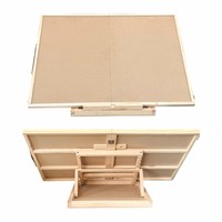 Meja Puzzle Kayu Lipat Hemat Ruang dengan 5 Pengaturan Sudut dan Papan Penyangga Puzzle