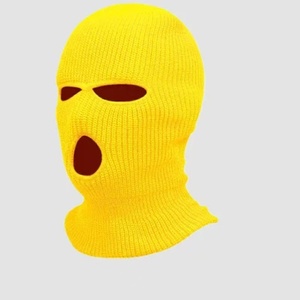 Bán Buôn Mùa Đông Ấm Áp 3-Lỗ Dệt Kim Đầy Đủ Mặt Mặt Nạ Trượt Tuyết Balaclava Windproof Polyester Mặt Nạ Cho Nam Giới Của Phụ Nữ Ngoài Trời Câu Cá - Product Image 4