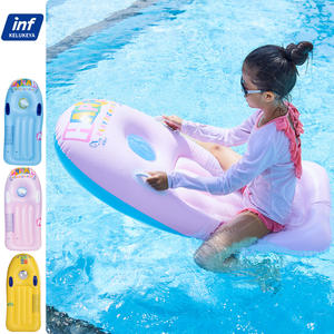 Flotador inflable KELUKEYA para niños, flotador de piscina de PVC con asas, anillo flotante para aprender a nadar para niñas - Product Image 1