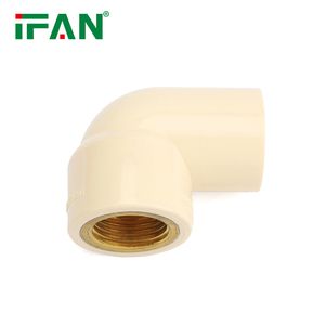 IFAN ASTM2846 Accesorio de CPVC forjado 1/2 "-1" PN16 Codo de rosca hembra en <span class=keywords><strong>crema</strong></span> Inserto de latón Accesorio de tubería de CPVC - Product Image 5