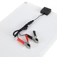 Chargeur solaire portable en silicium monocristallin semi-flexible 20W pour batteries 12V pour bateau de camping-car à usage marin