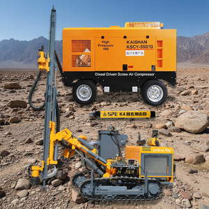 크롤러 타입 30 °   등반식 분진 집진 <span class=keywords><strong>DTH</strong></span> 시추 장비 90-115mm 구멍 직경 25-35m 깊이 <span class=keywords><strong>DTH</strong></span> 드릴러 (광산 건설용) - Product Image 2