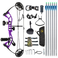 TOPOINT ARCHERY M2 Paquete de arco y flecha compuesto para jóvenes Arco de tiro con arco para niños/jóvenes Arco de caza de 21 cm OEM/ODM