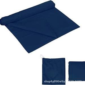 Sac de couchage Woqi type enveloppe, bleu foncé, polyester 930g, respirant, pour adultes, voyage, camping, avec sac de transport - Product Image 1