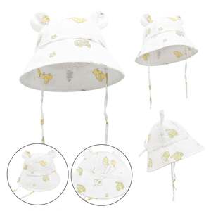 Nuevo Sombrero de Algodón Transpirable para Bebés con Diseño de Oso de Dibujos Animados, Sombrero de Pescador con Estampado de Frutas y Flores para Niños de 1 a 3 Años - Product Image 5