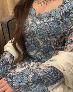 Abbigliamento tradizionale musulmano di alta qualità per le signore splendida manica lunga Abaya delicato diamante intarsiato abito da ballo - Product Image 1