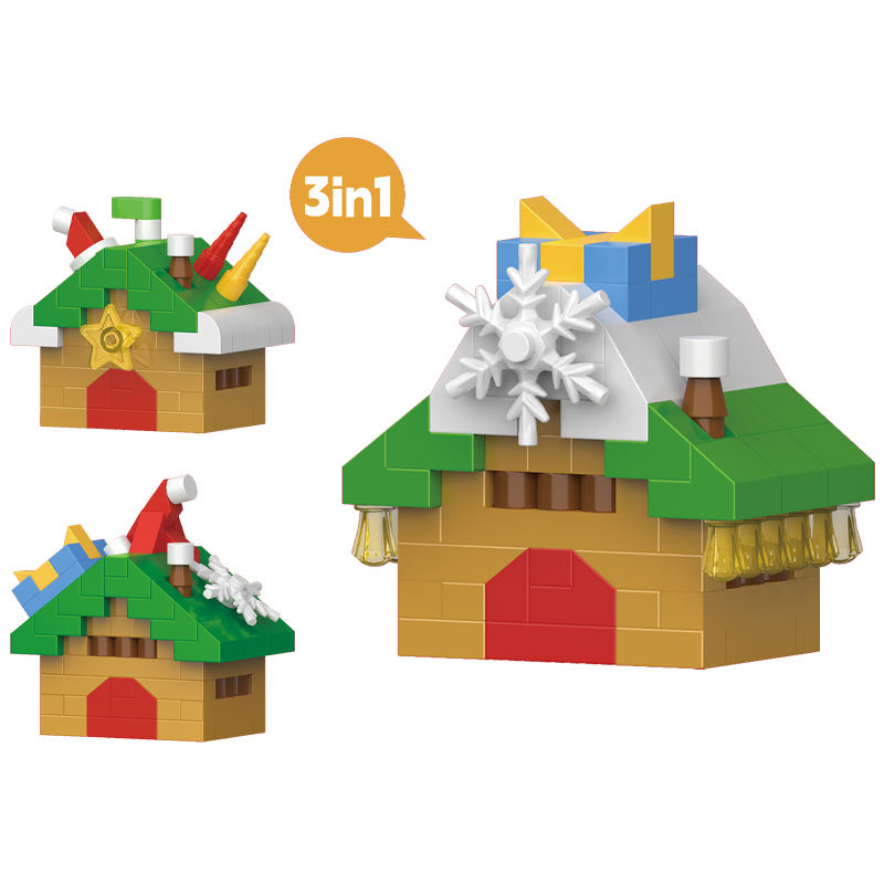 Lele Brothers W1701 Christmas Construction Toy Sets for Kids